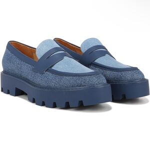 Franco Sarto Denim Penny Loafers